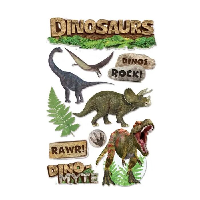 Paper House Dinosaurs Dimensional Sticker