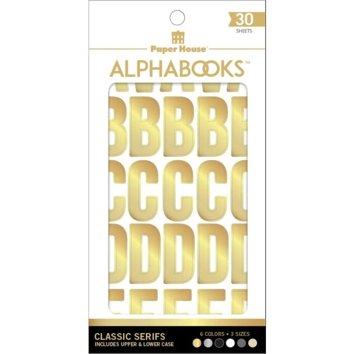 Paper House Alphabet Stickers - Alphabooks Classic Block
