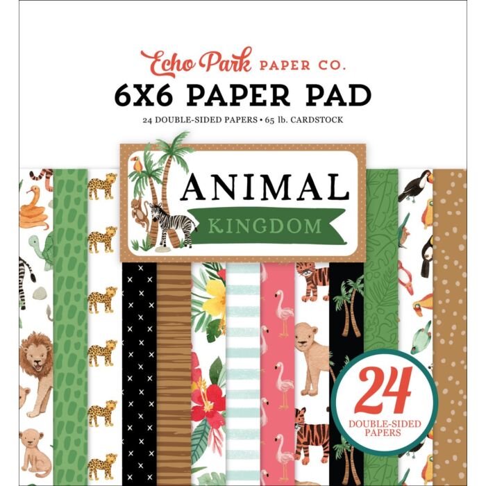 Echo Park ANIMAL KINGDOM 6X6 PAPER PAD