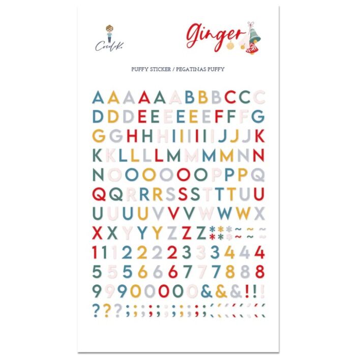Cocoloko Puffy Ginger Alphabet