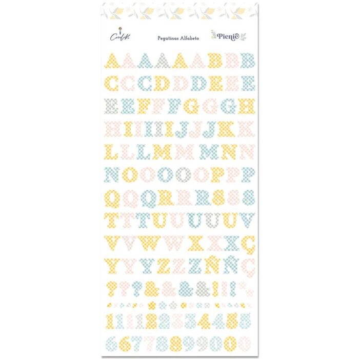 Cocoloko Alphabet Stickers 6" x 12" PICNIC