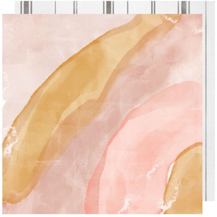 Heidi Swapp - Honey and Spice Collection - 12 x 12 Double Sided Paper - Everglow