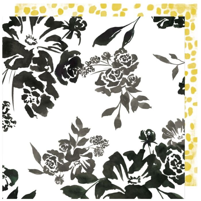 Heidi Swapp - Honey and Spice Collection - 12 x 12 Double Sided Paper - Flourish