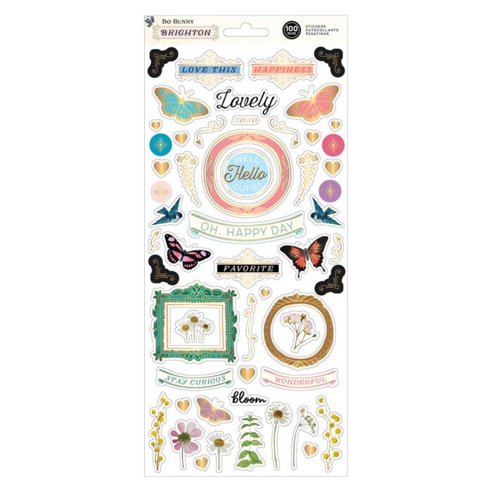American Crafts Bo Bunny 6X12 Stickers