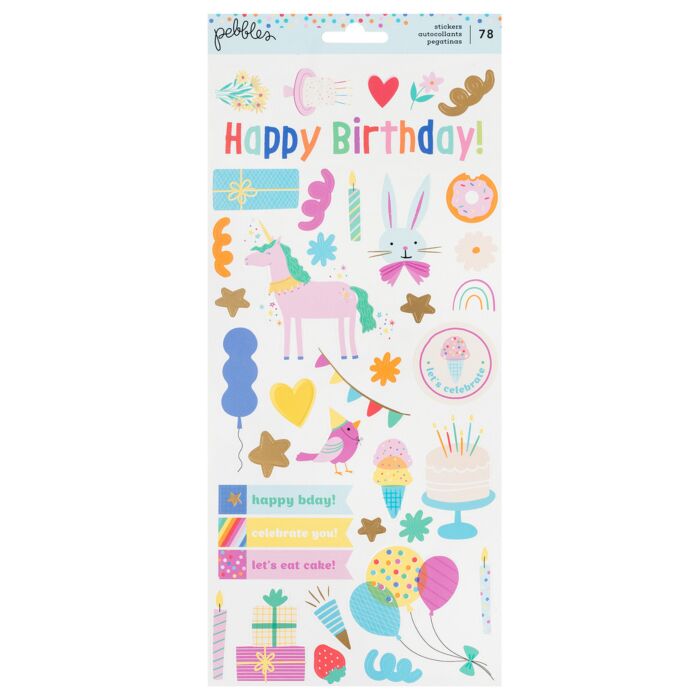 American Crafts Pebbles 6X12 Sticker Sheet