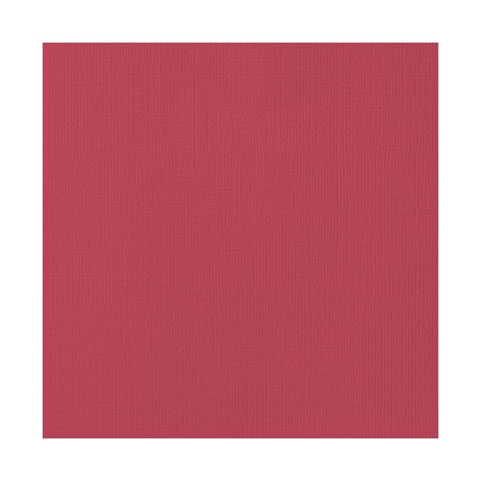American Crafts Crimson textured cardstock 12x12 sheet 80lb acid free archival safe