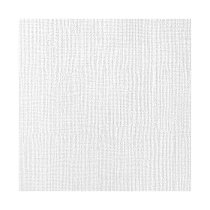 American Crafts 12x12 textured precision cardstock white per sheet