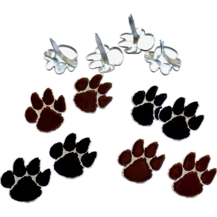 Eyelet Outlet Shape Brads 12/Pkg - Animal Prints
