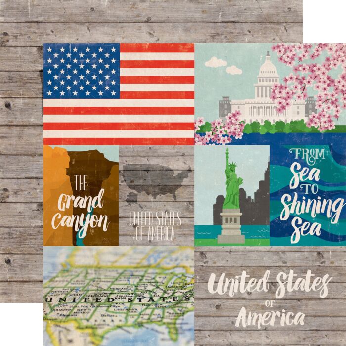 Echo Park Single Double sided Sheet - United States