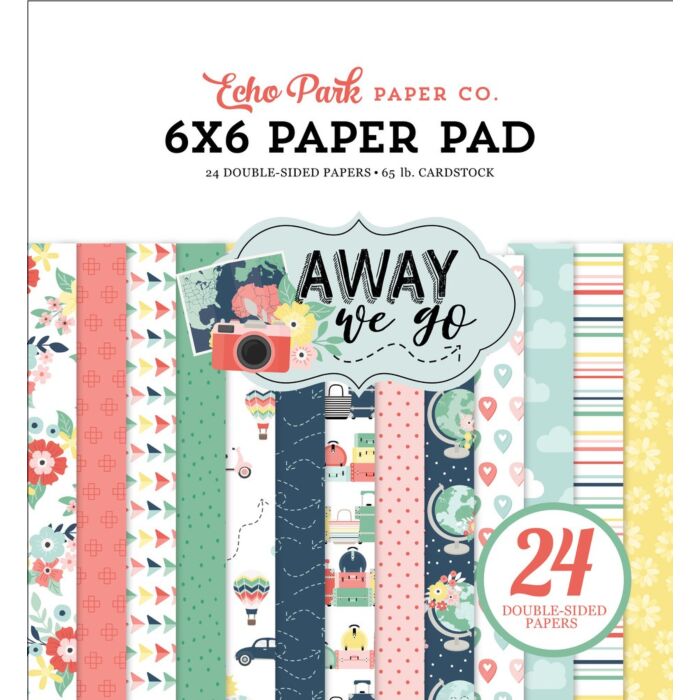 Echo Park AWAY WE GO 6X6 PAPER PAD
