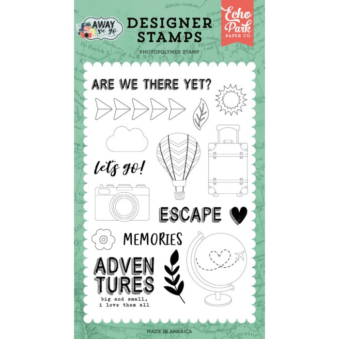Echo Park Away We Go: Let's Go Stamp Set