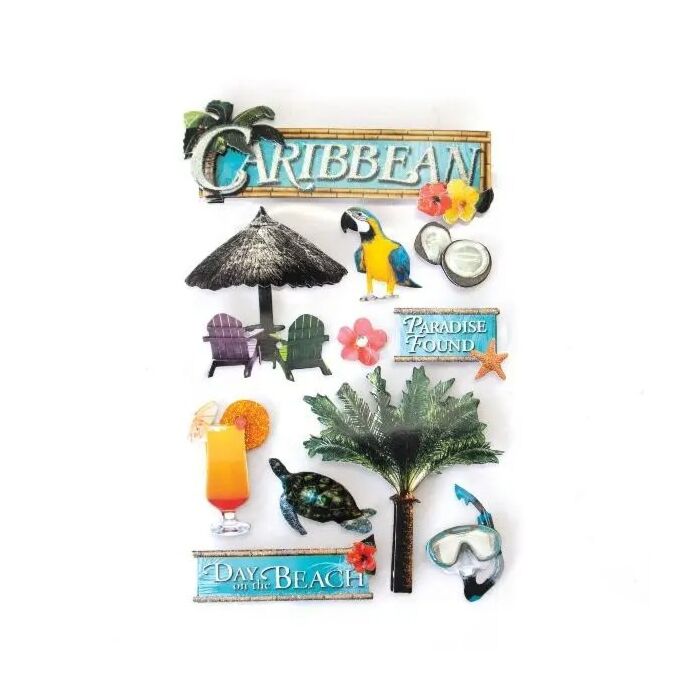Paper House Caribbean Dimensional Sticker