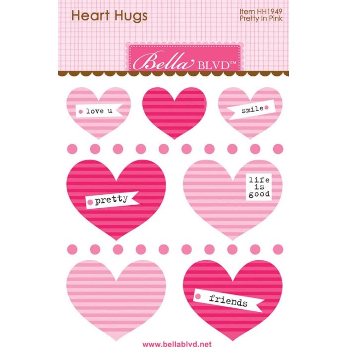 Bella BLVD PRETTY IN PINK HEART HUGS