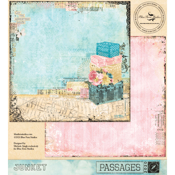 Blue Fern Studio - Passages - 12x12 Paper - Junket