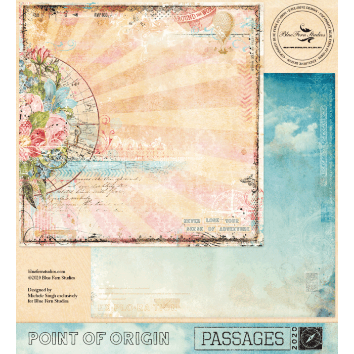 Blue Fern Studio - Passages - 12x12 Paper - Point of Origin