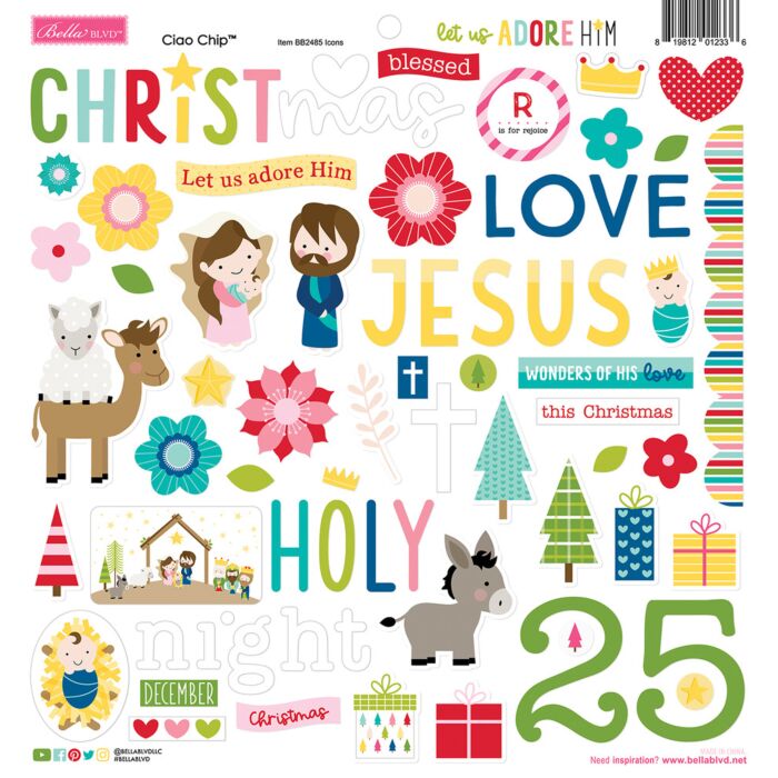 Bella BLVD Chipboard Icons