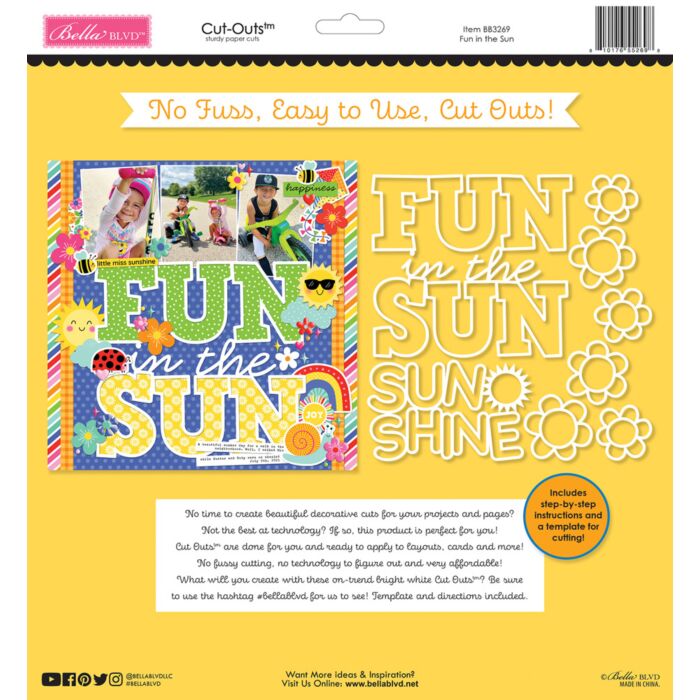 Bella BLVD Walking on Sunshine Cut-Outs