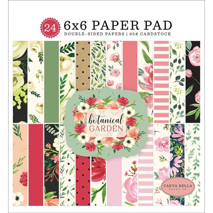Carta Bella - 6"x6" Paper Pad - Botanical Garden