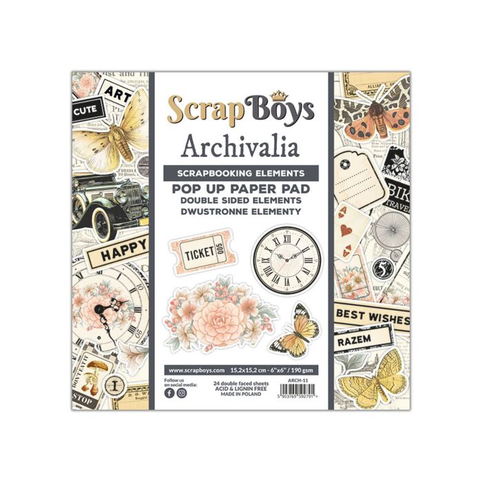 ScrapBoys 6X6 Pop Up Paper Pad