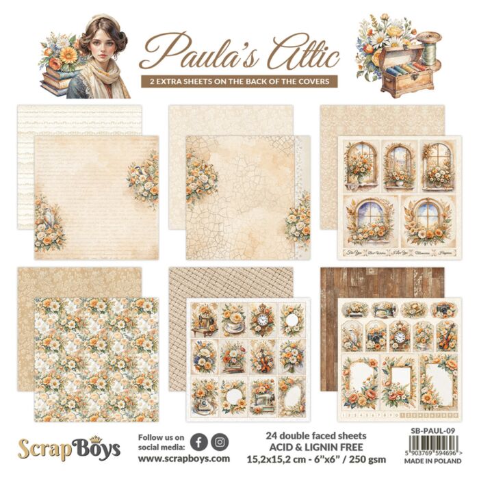 ScrapBoys 6X6 Paper Pad