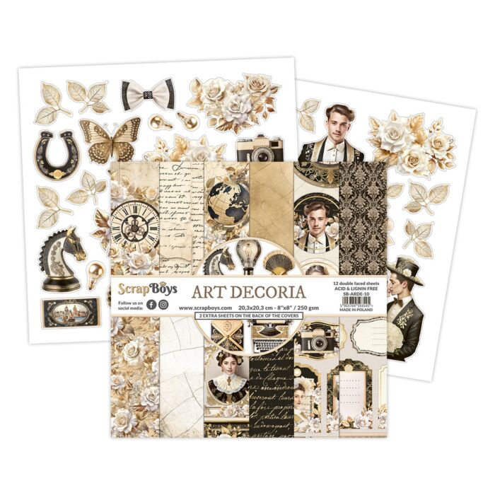 ScrapBoys 8X8 Paper Pad