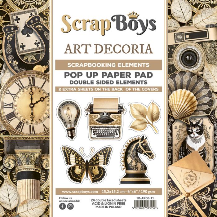 ScrapBoys 6X6 Pop-up Paper Pad