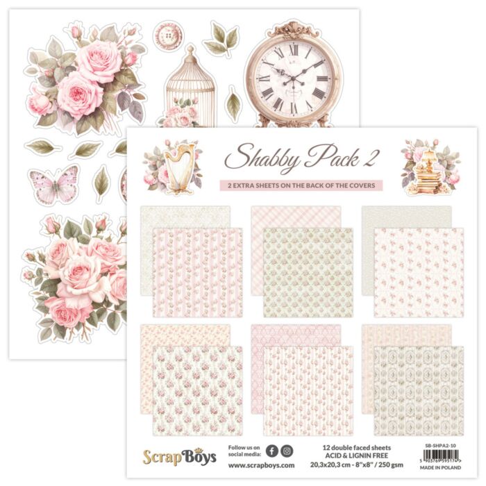 ScrapBoys 8X8 Paper Pad