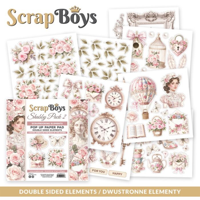 ScrapBoys 6X6 Pop-up Paper Pad