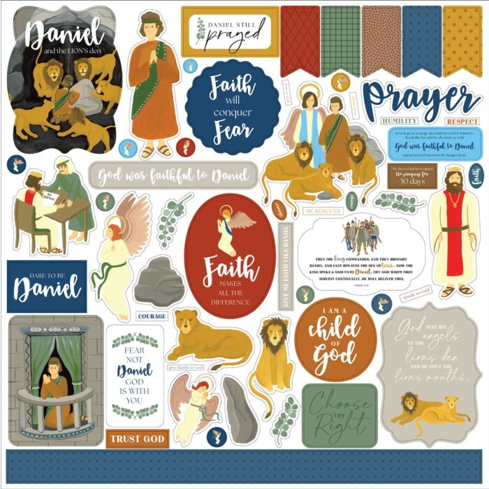 Echo Park Bible Stories: Daniel And The Lion‚Äôs Den Element Sticker