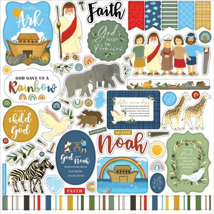Echo Park Bible Stories: Noah‚Äôs Ark Element Sticker