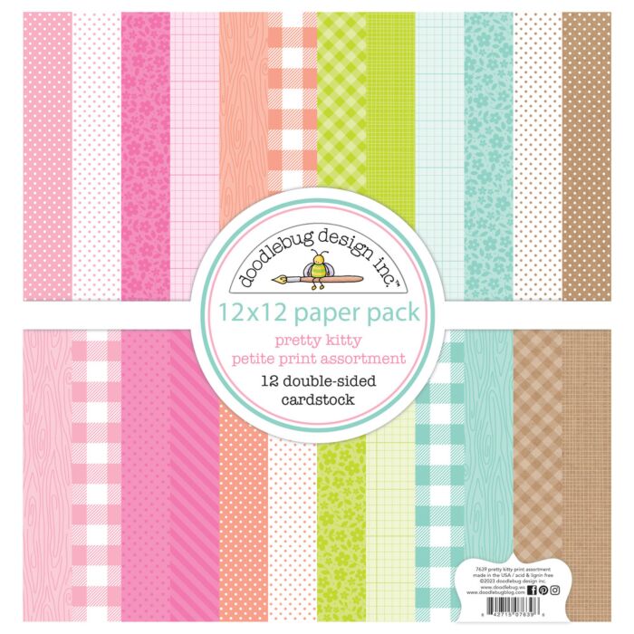 Doodlebug Designs 12X12 Petite Prints Paper Pack