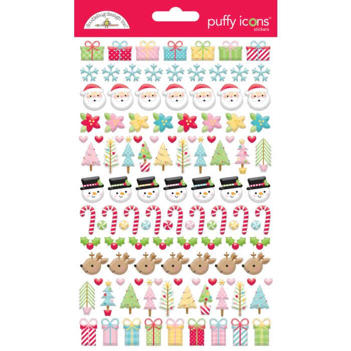 Doodlebug Puffy Icons Cardstock Stickers