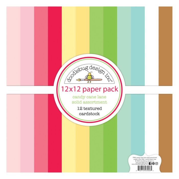 Doodlebug 12X12 Textured Cardstock Pack
