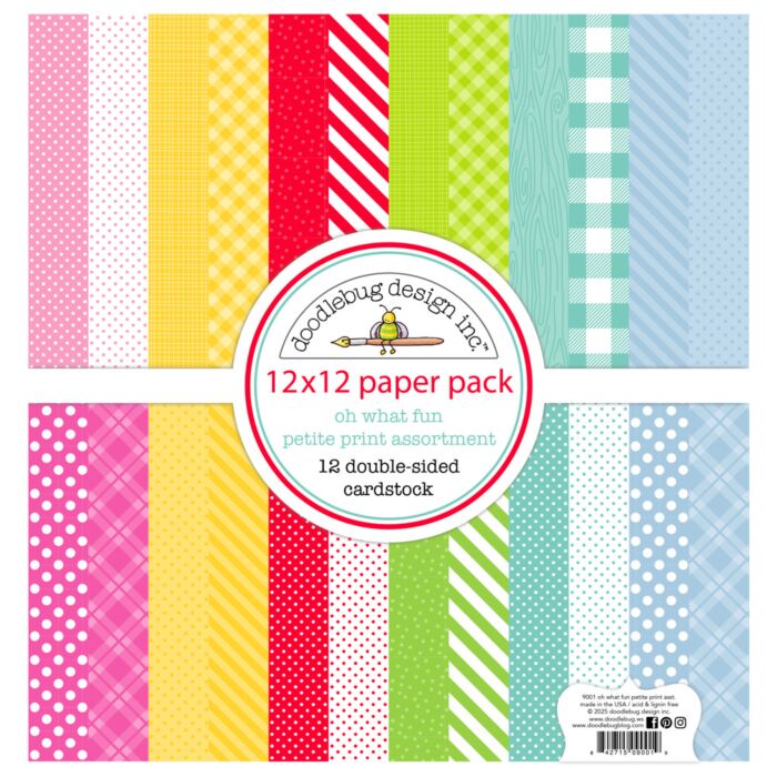 Doodlebug Design 12X12 Petite Prints Paper Pack