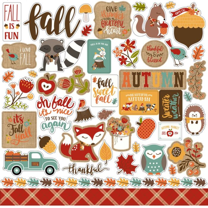 Echo Park CELEBRATE AUTUMN ELEMENT STICKER