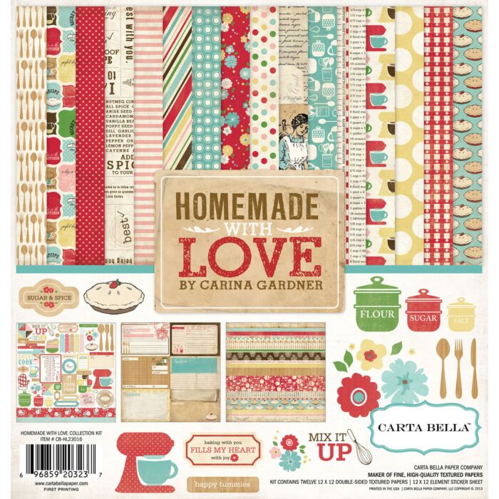 Carta Bella Collection Kit 12"x12" - Homemade with Love