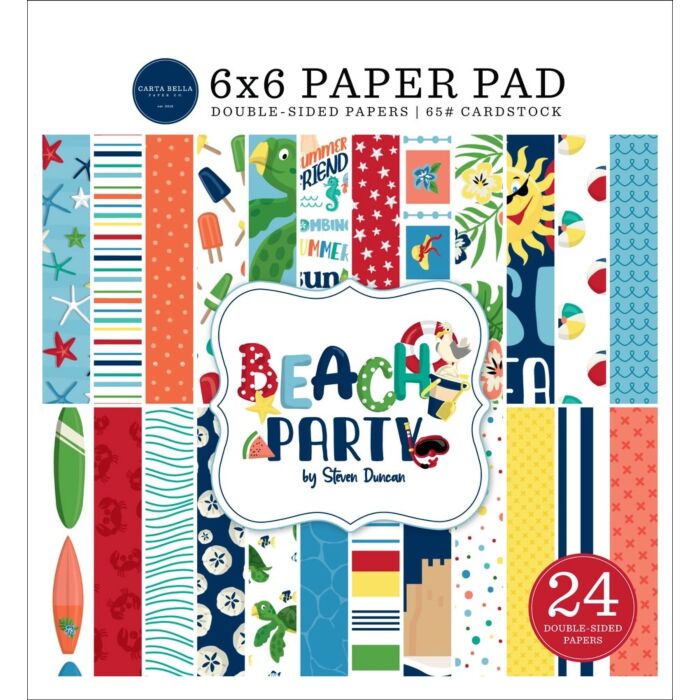 Carta Bella BEACH PARTY 6X6 PAPER PAD