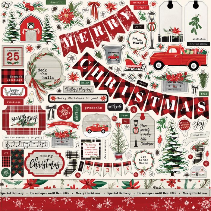 Carta Bella CHRISTMAS MARKET ELEMENT STICKER