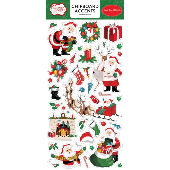 Carta Bella - Dear Santa 6x13 Chipboard Accents