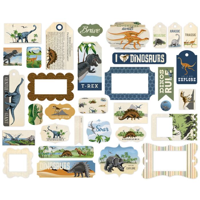 Carta Bella DINOSAURS FRAMES & TAGS