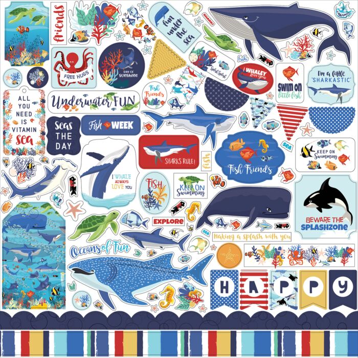 Carta Bella Fish Are Friends Element Sticker