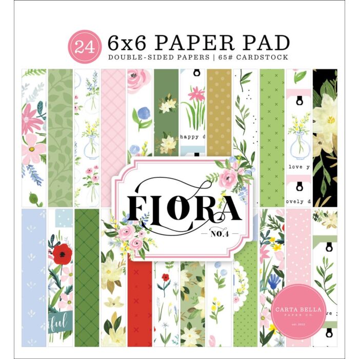 Carta Bella FLORA NO. 4 6X6 PAPER PAD
