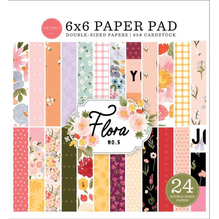 Carta Bella FLORA NO. 5 6X6 PAPER PAD