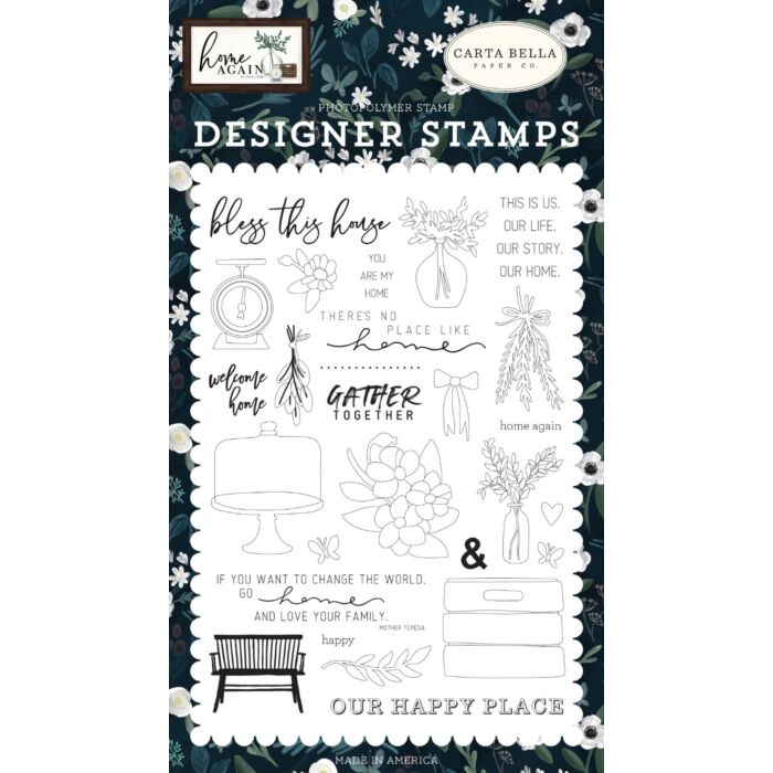 Carta Bella Home Again: Gather Together Stamp Set