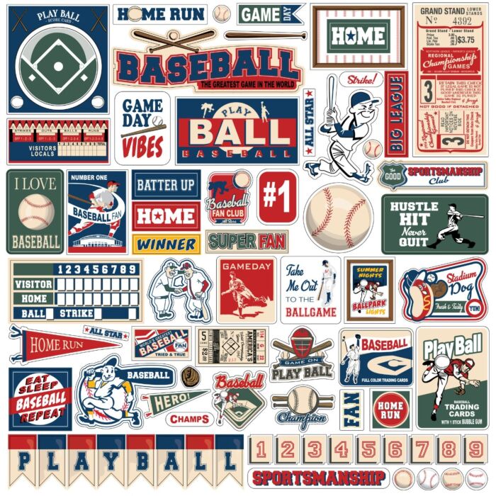 Carta Bella Home Run Element Sticker