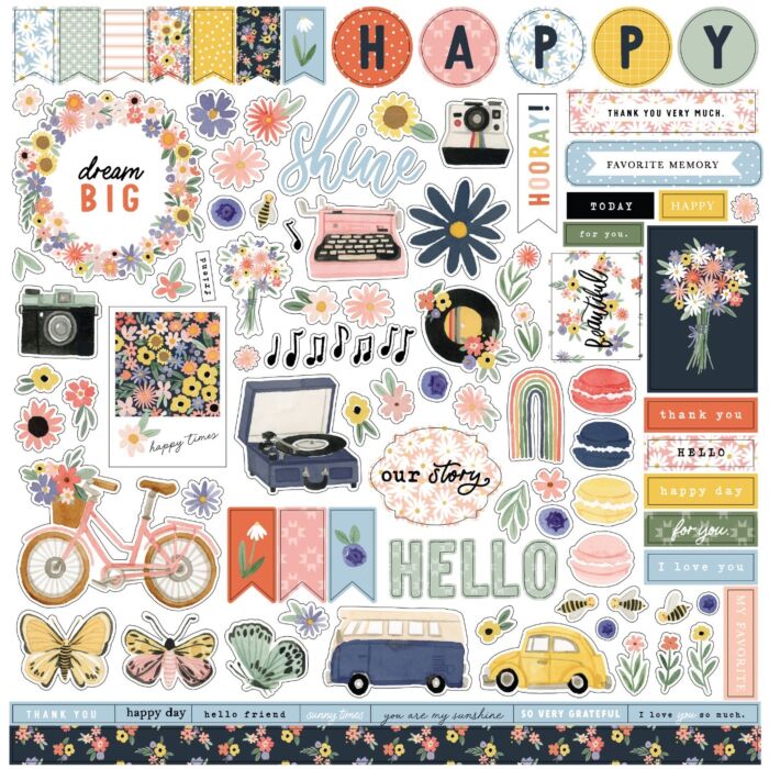 Carta Bella Here There And Everywhere Element Sticker
