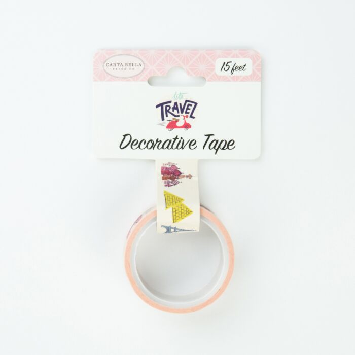 Carta Bella - Let's Travel - Decorative Tape - Travel Destinations