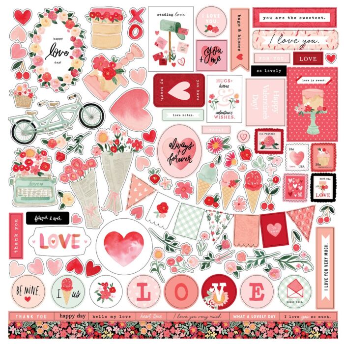 Carta Bella My Valentine Element Sticker