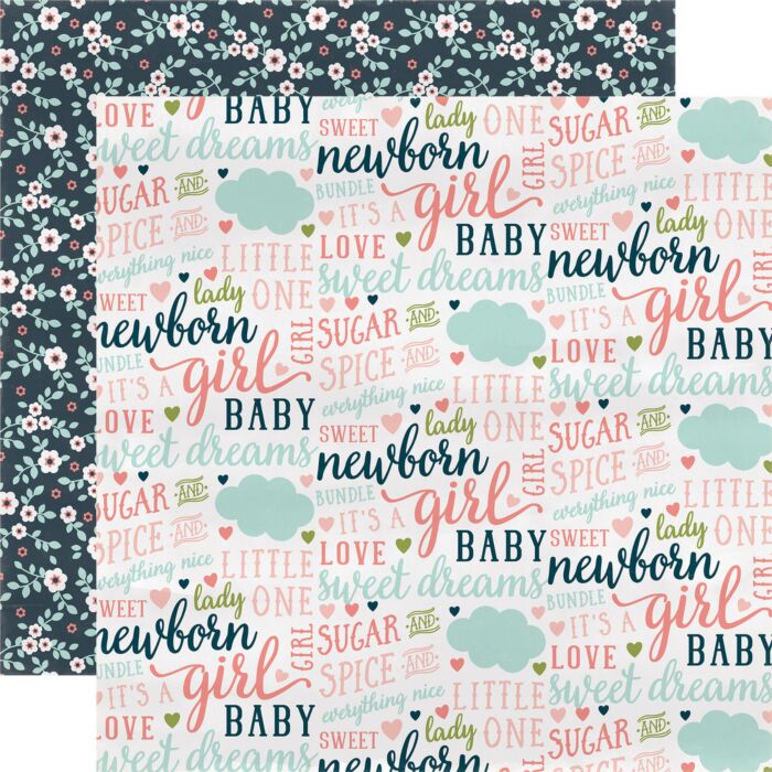 Carta Bella - Rock-a-Bye Baby - 12x12 Double sided paper Everything Nice