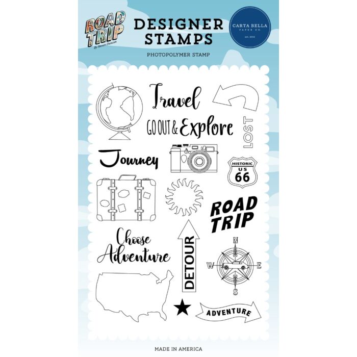 Carta Bella Road Trip: Lost Stamp Set